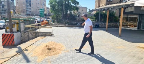שיפוץ נרחב במרכז המסחרי בשדרות דוד המלך בלוד