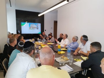 התרשמו מהמוכנות בעיריית לוד: סמנכ"ל ביטחון וחירום במשרד החינוך וצוותו ביקרו בעיר