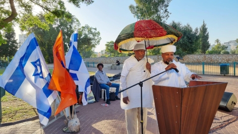 טקס זיכרון מכובד ומרשים לזכר יהודי אתיופיה שנספו בדרכם לישראל