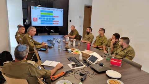 עיריית לוד אירחה את יחידת הקישור של פיקוד העורף לתרגול כשירות לחזית צפונית