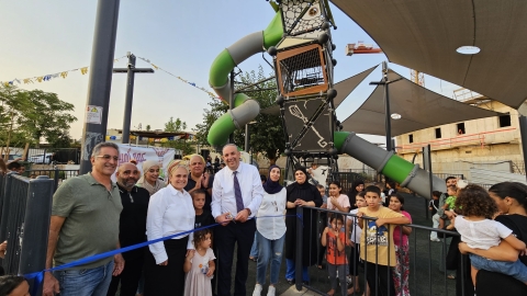 יותר ממיליון ₪ הושקעו בפארק וגינת המשחקים שנחנכו בשכונת כרם התפוחים בלוד