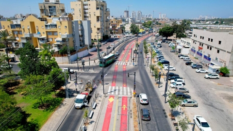 לוד על הנתיב המהיר: נפתח נתיב התחבורה הציבורית הראשון בלוד לתנועת האוטובוסים