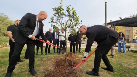 בחג האילנות: יו"ר הכנסת שתל עצי פרי בלוד לרגל ט"ו בשבט ולאחדות ישראל