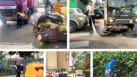 נערכים לפסח בלוד: מתגברים ניקיון, פינוי אשפה ואכיפה 