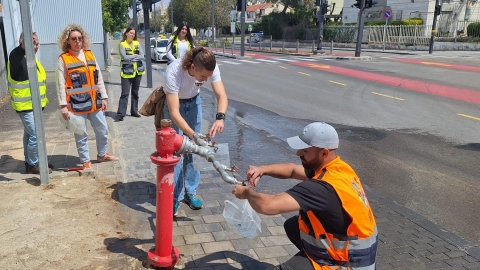 בשיא מלחמת 'שאגת ארי': עיריית לוד ו'מי לוד' תרגלו חלוקת מים לאוכלוסיית התל"מ 