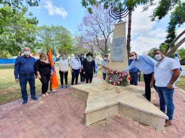לוד הצדיעה ללוחמים היהודים במלאת 75 שנה לניצחון על הנאצים