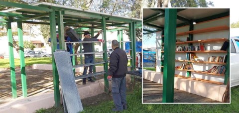 מיזם חינוכי בגן הווטרנים: ספריית רחוב ראשונה מסוגה הושקה בלוד