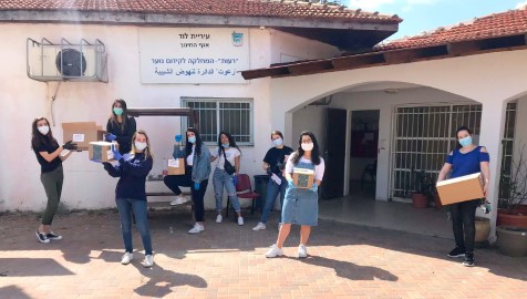 רשת ביטחון תזונתית בלוד: 180 תלמידים קיבלו מזון לביתם