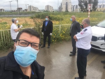 היבדק וסע - נגד הקורונה: 168 איש נבדקו במתחם ה'דרייב אין' בלוד